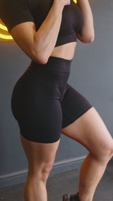 TCML High Waisted Ribbed shorts